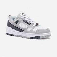 Zapatillas New Athletic Skateboarding Square64 Gris Con Blanco Hombre